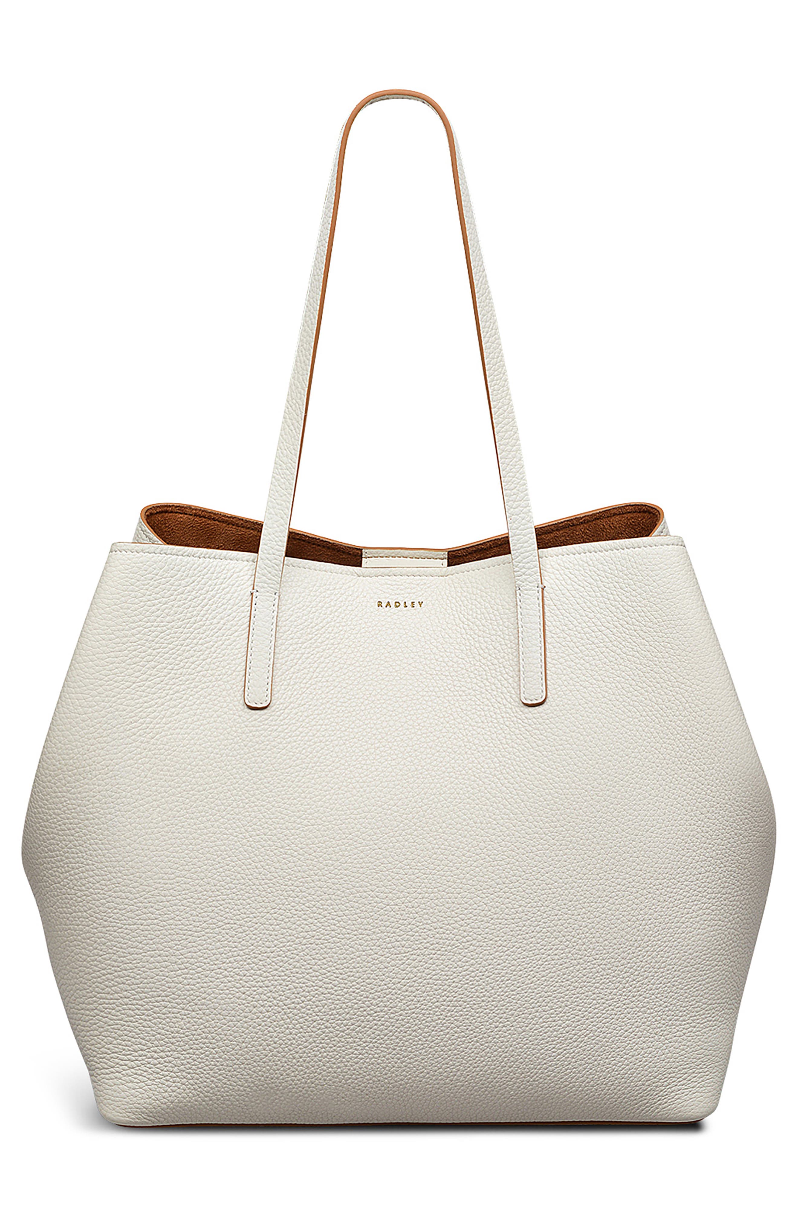 Radley Dukes Place Large Tote Bag & Pouch, Alternate, color, Chalk