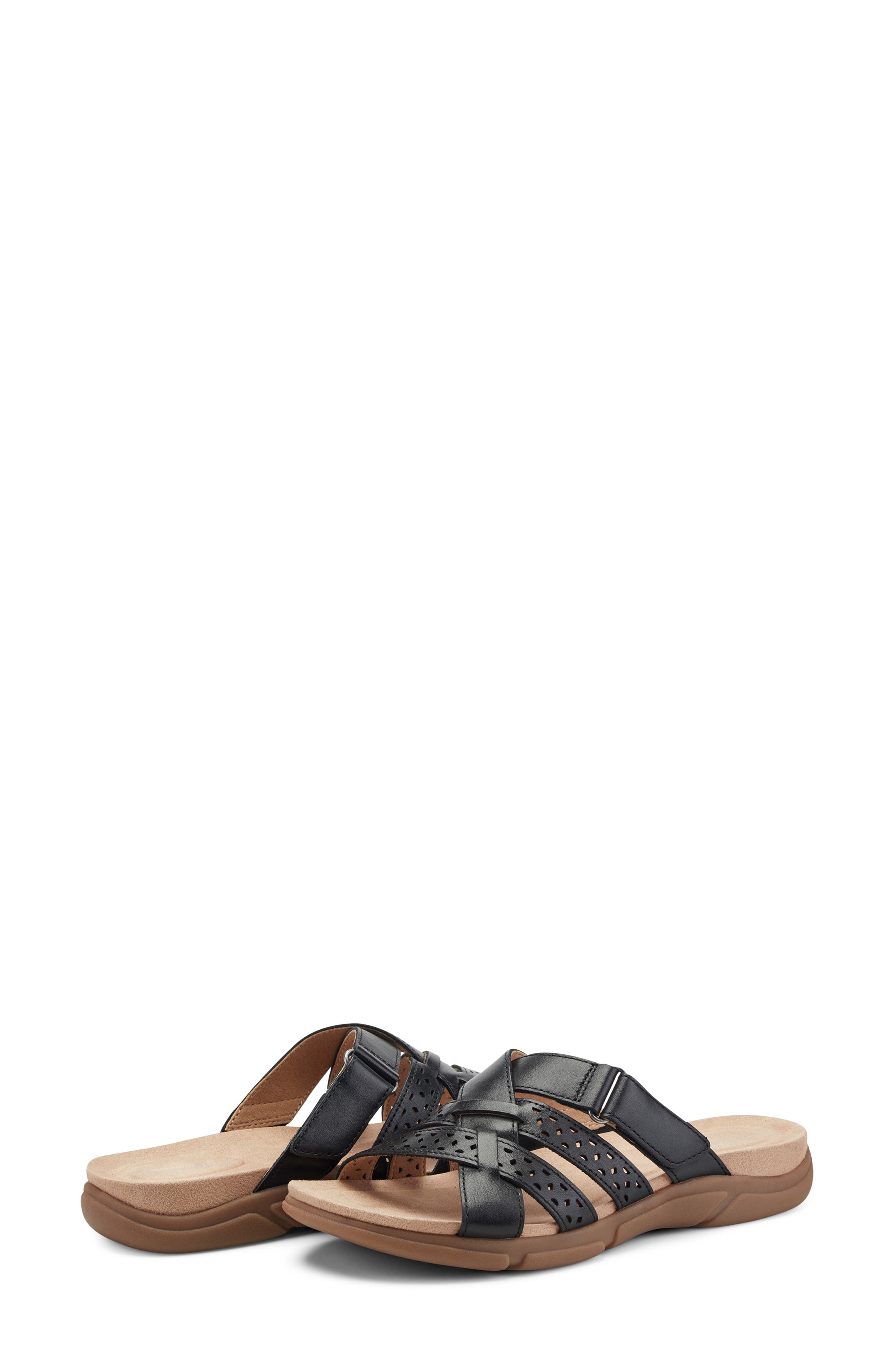 Easy Spirit Melinna Slide Sandal, Alternate, color, Black