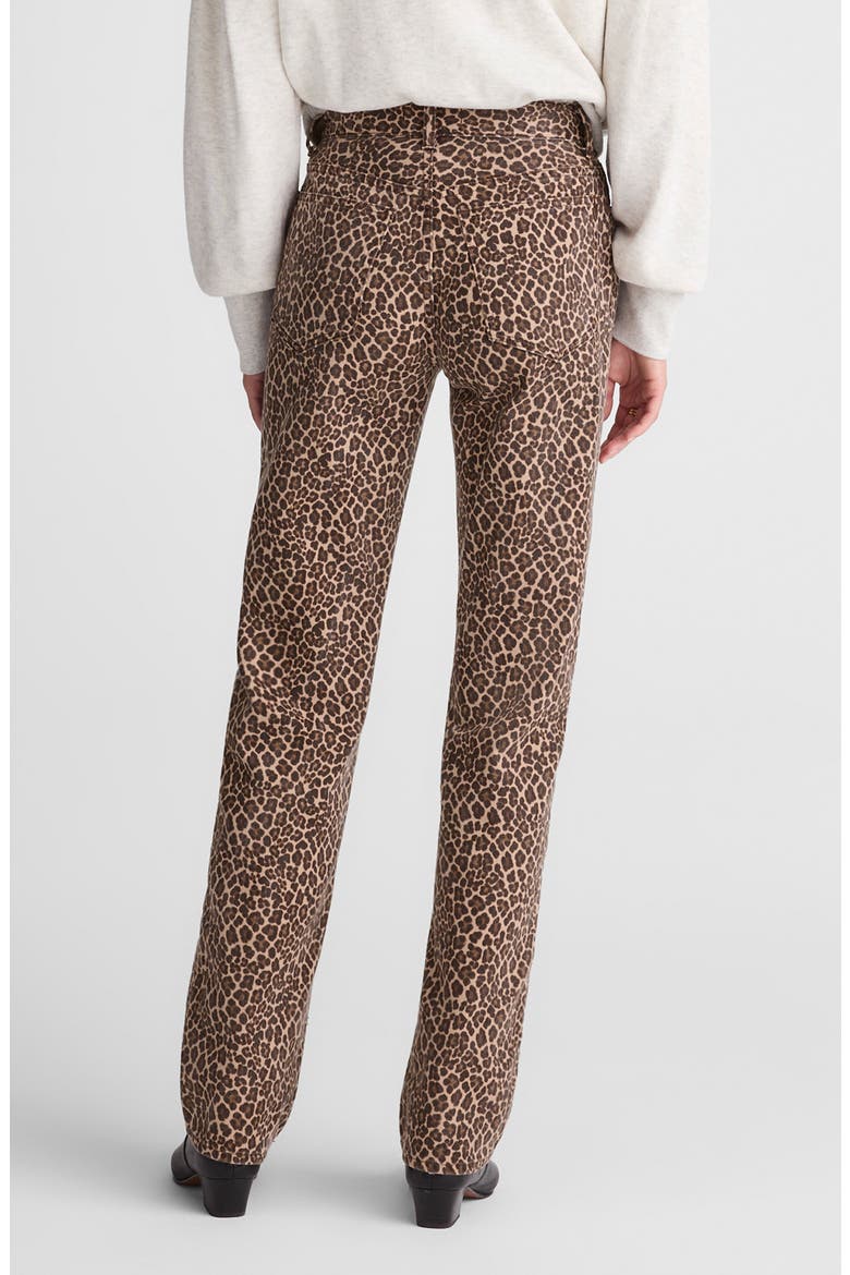Longline Straight Leg Jeans, Alternate, color, DARK MOCHA