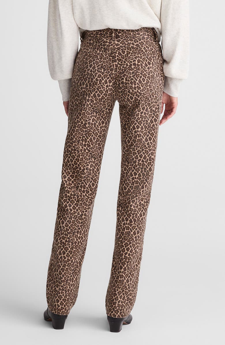 Madewell Longline Straight Leg Jeans, Alternate, color, Dark Mocha