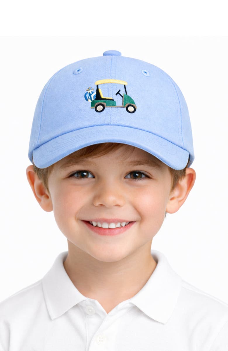 Bits & Bows Golf Cart Baseball Hat, Alternate, color, Blue