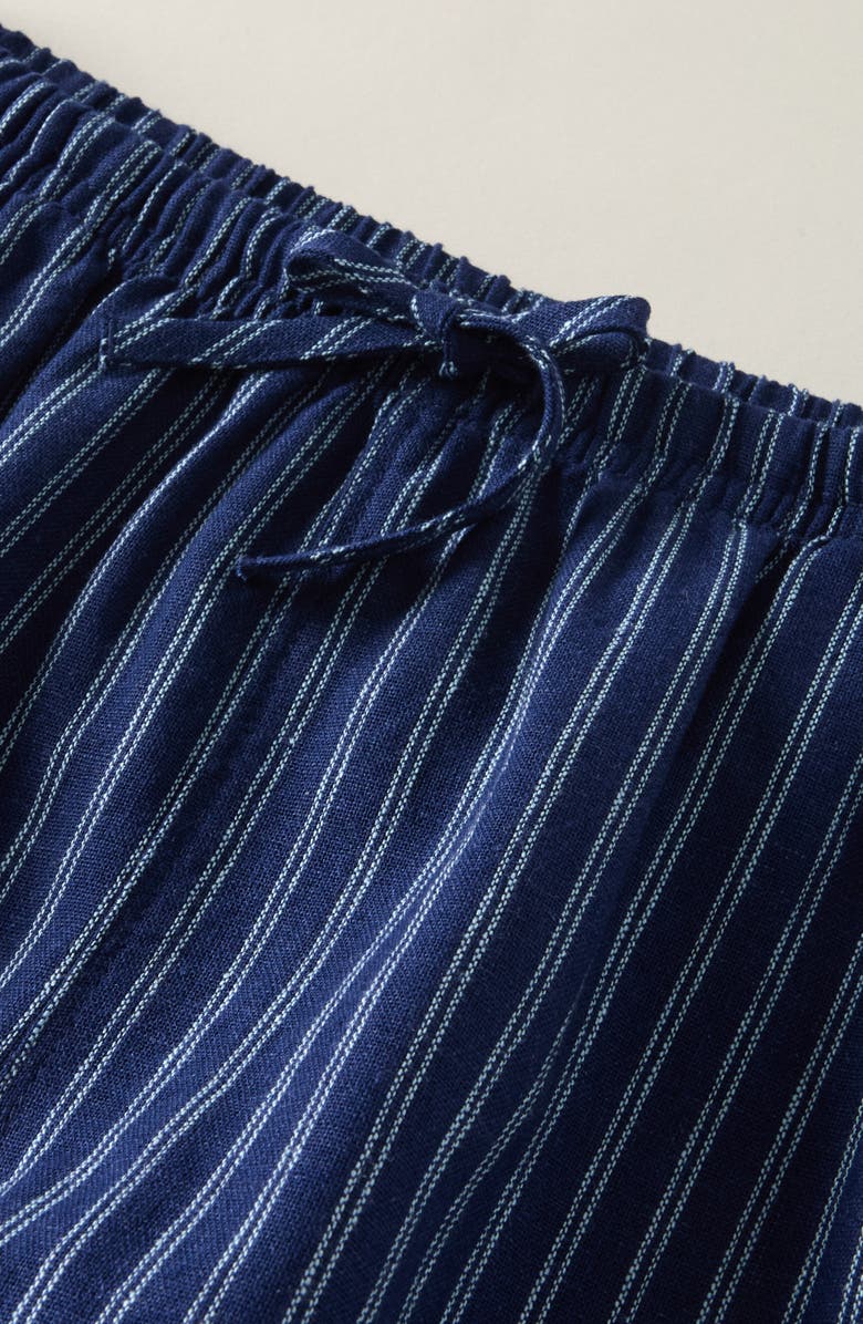 Treasure & Bond Kids' Stripe Drawstring Shorts, Alternate, color, Navy Medieval Janie Stripe