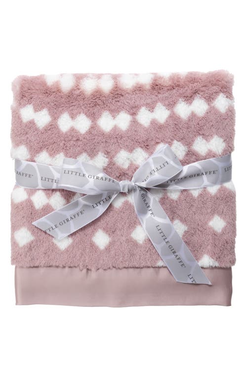 Little Giraffe String Of Pearls Luxe Baby Blanket