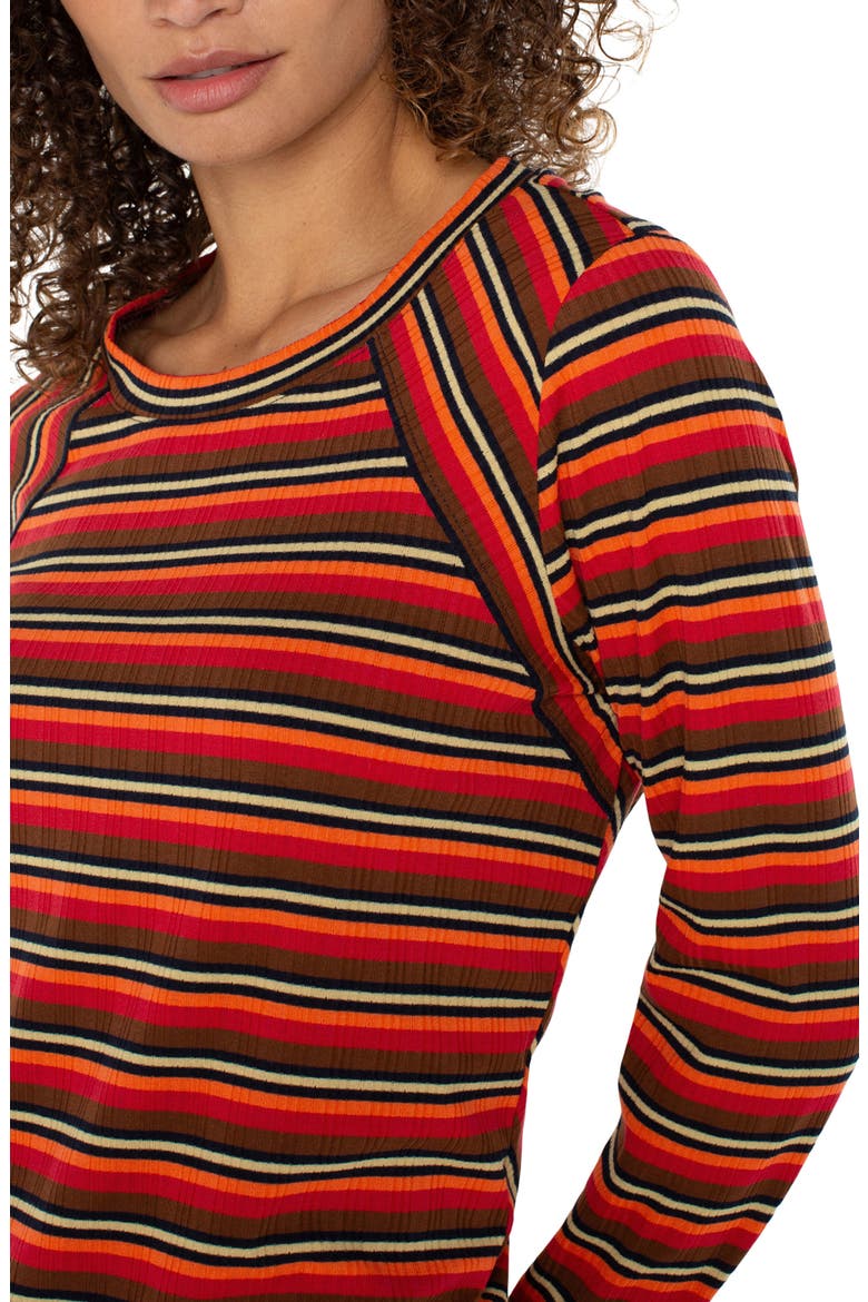 Stripe Rib Top, Alternate, color, BURNT ORANGE