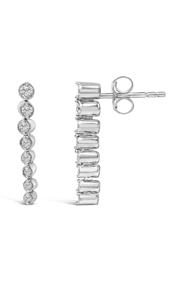 Haus of Brilliance .925 Sterling Silver 1/4 Cttw Diamond Graduated Dangle Earrings, Alternate, color, White
