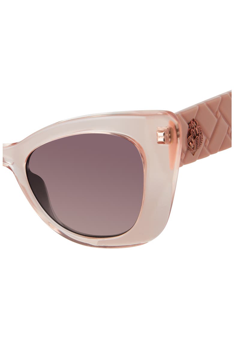 52mm Gradient Cat Eye Sunglasses, Alternate, color, LIGHT PINK/ AZURE GRADIENT
