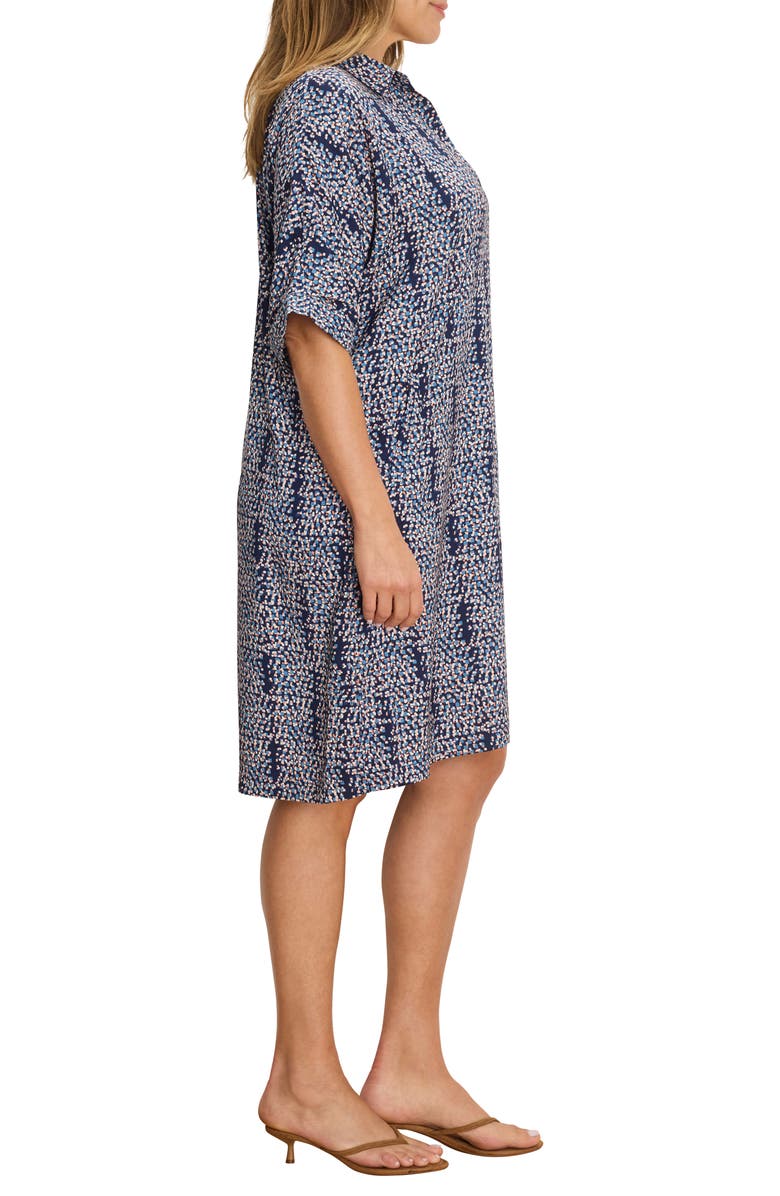 NIC+ZOE Block Party Devon Shift Dress, Alternate, color, Indigo Multi