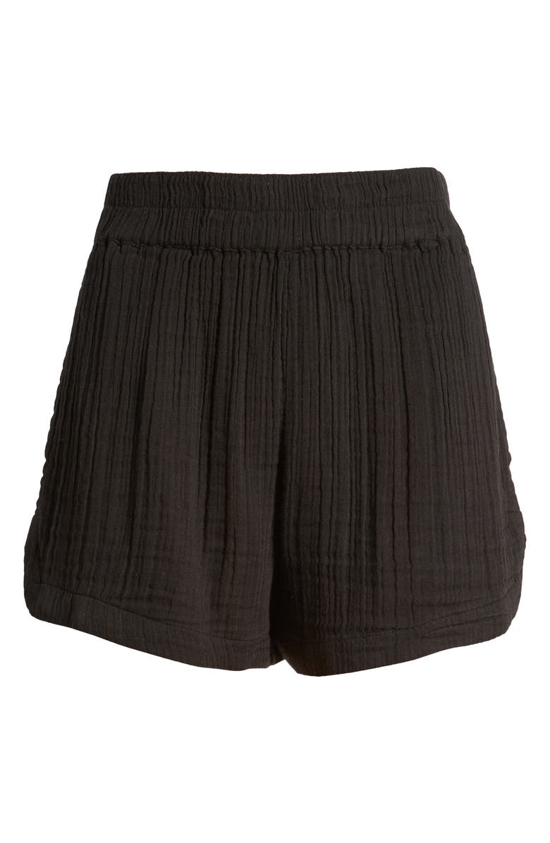 Rip Curl Premium Cotton Gauze Surf Shorts, Alternate, color, Black