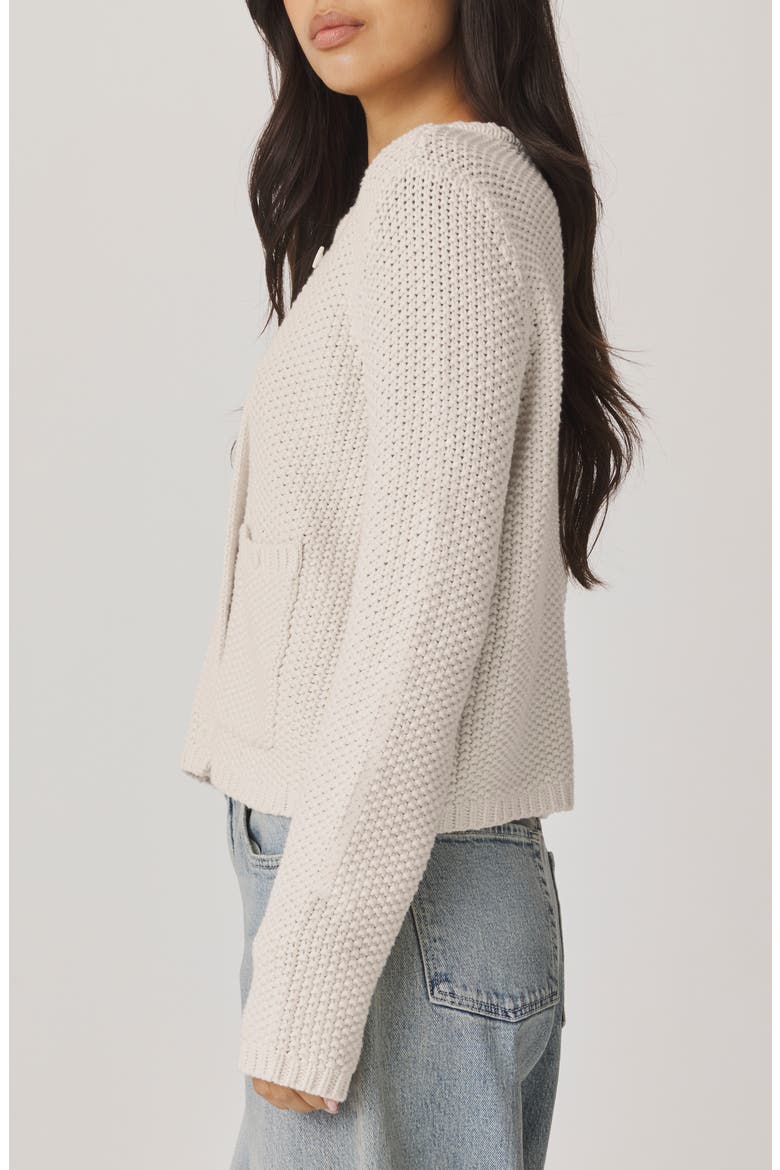Angela Chunky Cotton Blend Cardigan, Alternate, color, OAK BROWN