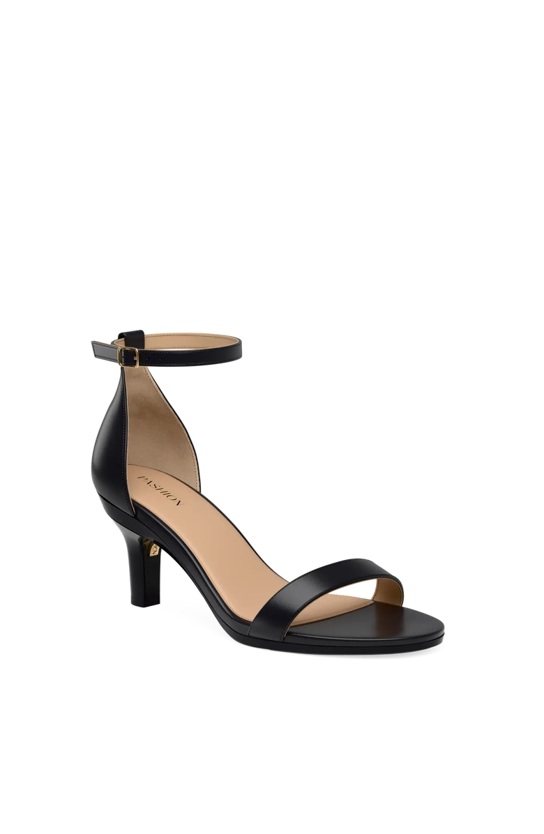 Pashion Footwear The Pashionista 3" Stiletto Convertible Heel, Alternate, color, Coal Leather
