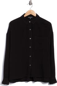 James Perse Oversize Long Sleeve Button-Up Shirt