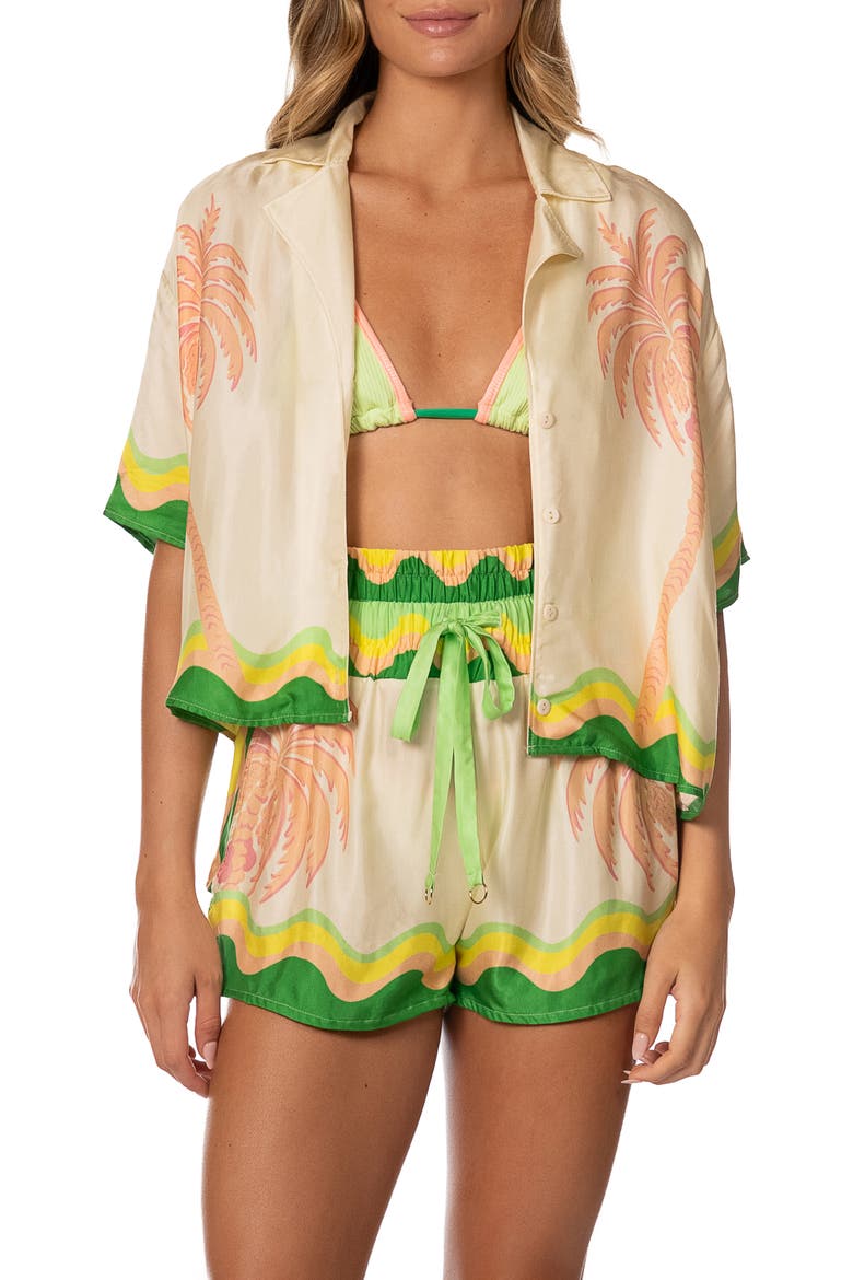 Octavia Cover-Up Shirt, Alternate, color, OPEN BEIGE