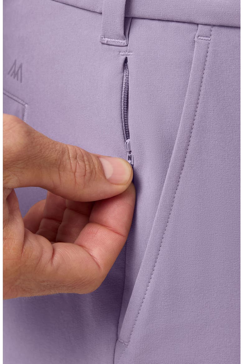 Helmsman Flat Front Performance Golf Shorts, Alternate, color, PURPLE DUSK