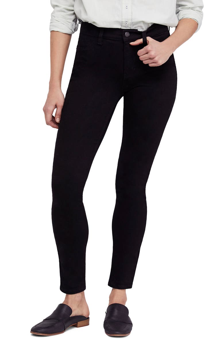 Free People We the Free by Free People Long & Lean High Waist Denim Leggings, Main, color,