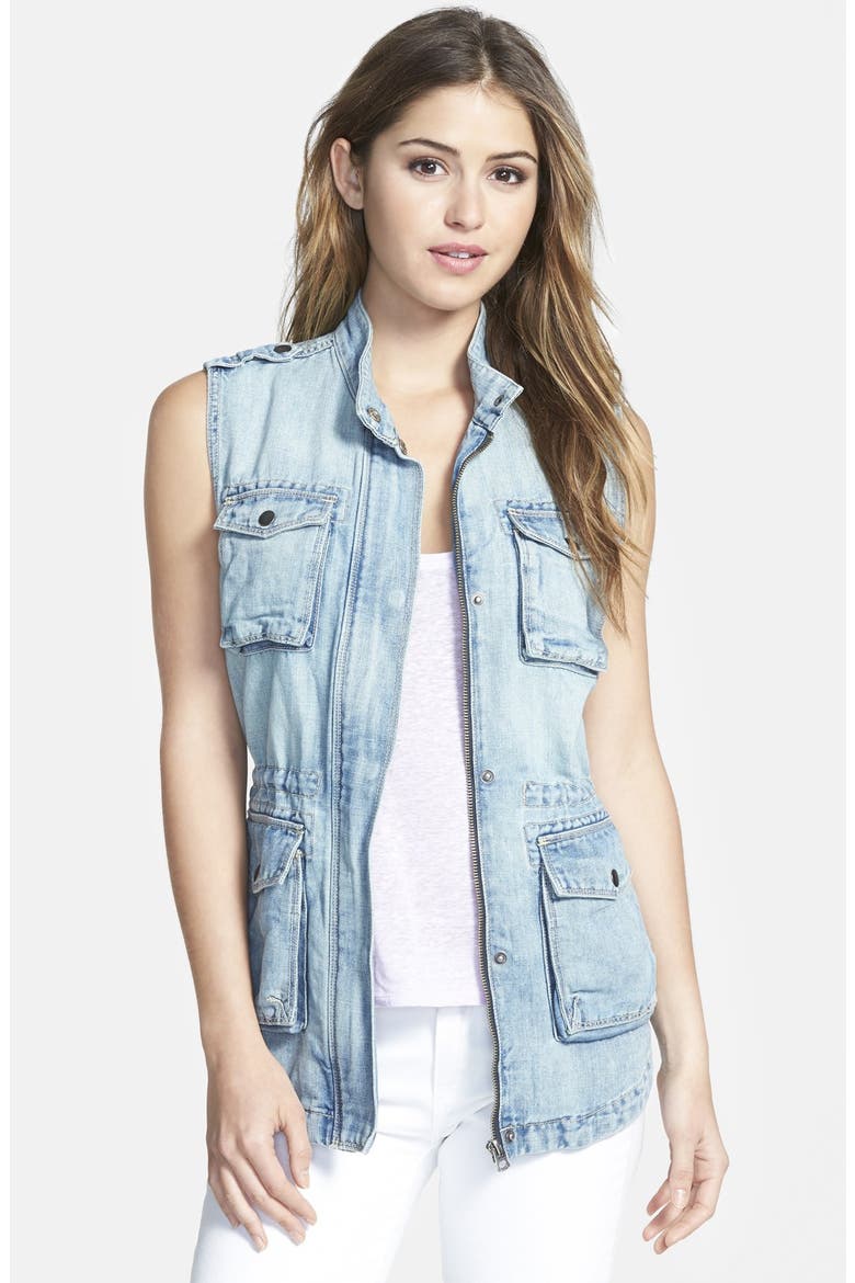 Chambray Vest, Main, color, SOUTH CURL