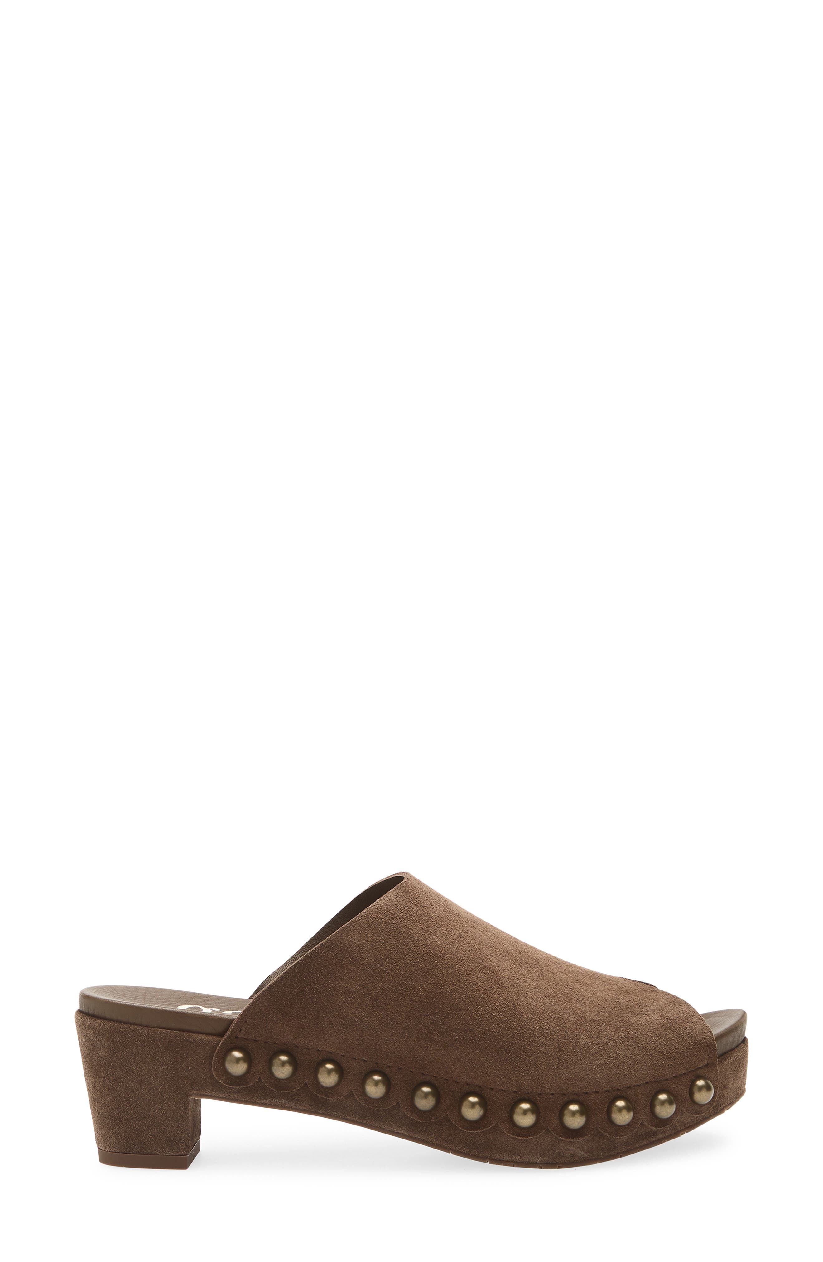 Pedro Garcia Nain Peep Toe Platform Mule, Alternate, color, Chocolat Castoro