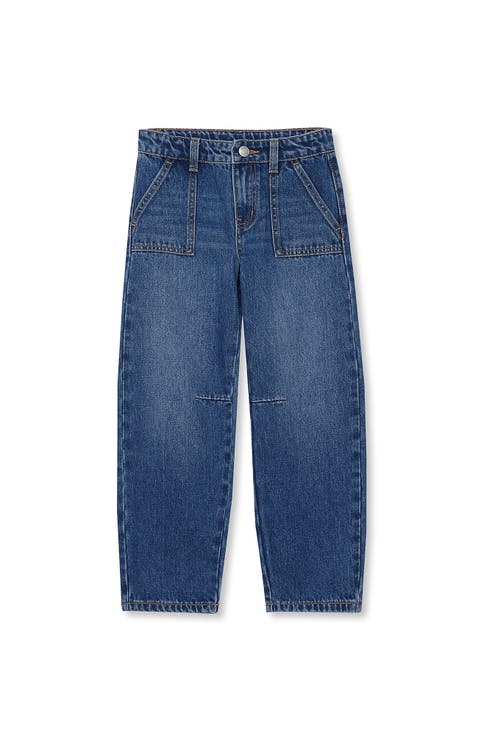 Girls Barrel Leg Pants