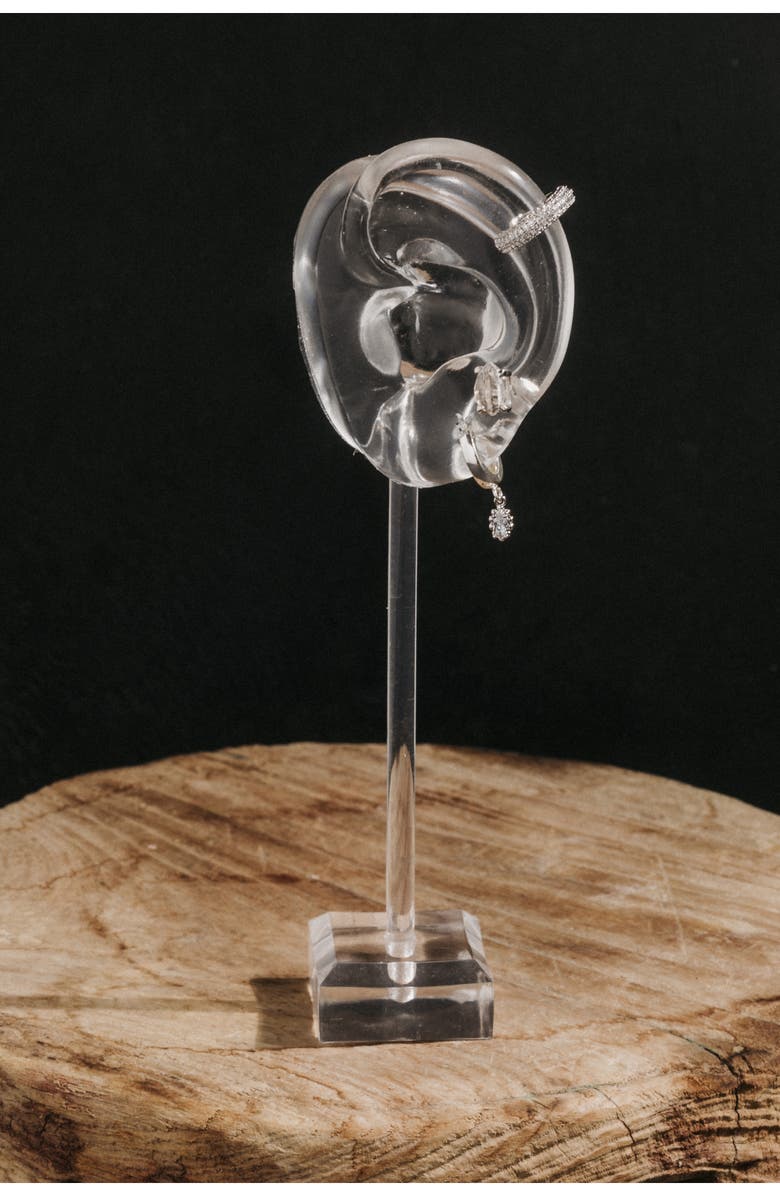 Child of Wild Joni Pavé Ear Cuff, Alternate, color, Silver