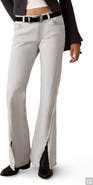 MANGO TEEN Front Split Hem Low Rise Flare Jeans