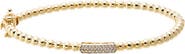 BY ADINA EDEN Beaded CZ Accent Bangle