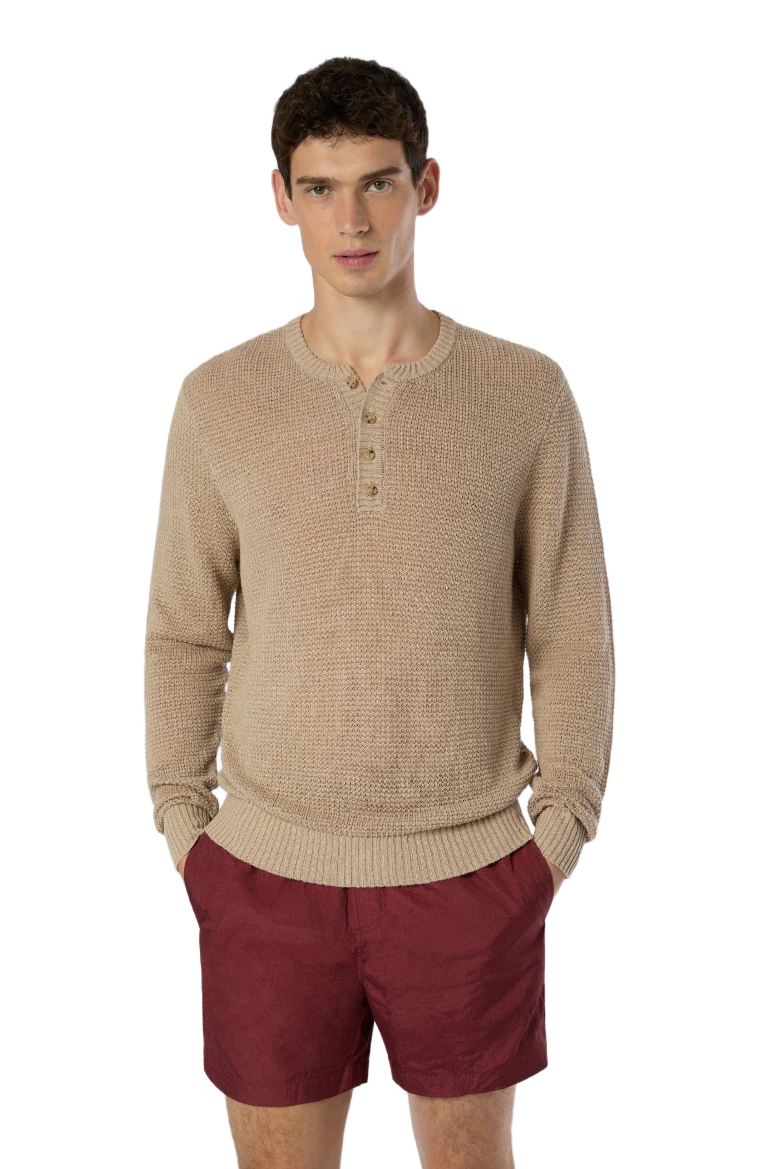 Linen Henley Sweater - image 2