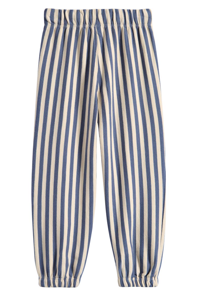 Kids' Marine Stripe Relaxed Joggers, Alternate, color, MARINE