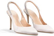 Temperley London Raven Satin Slingbacks