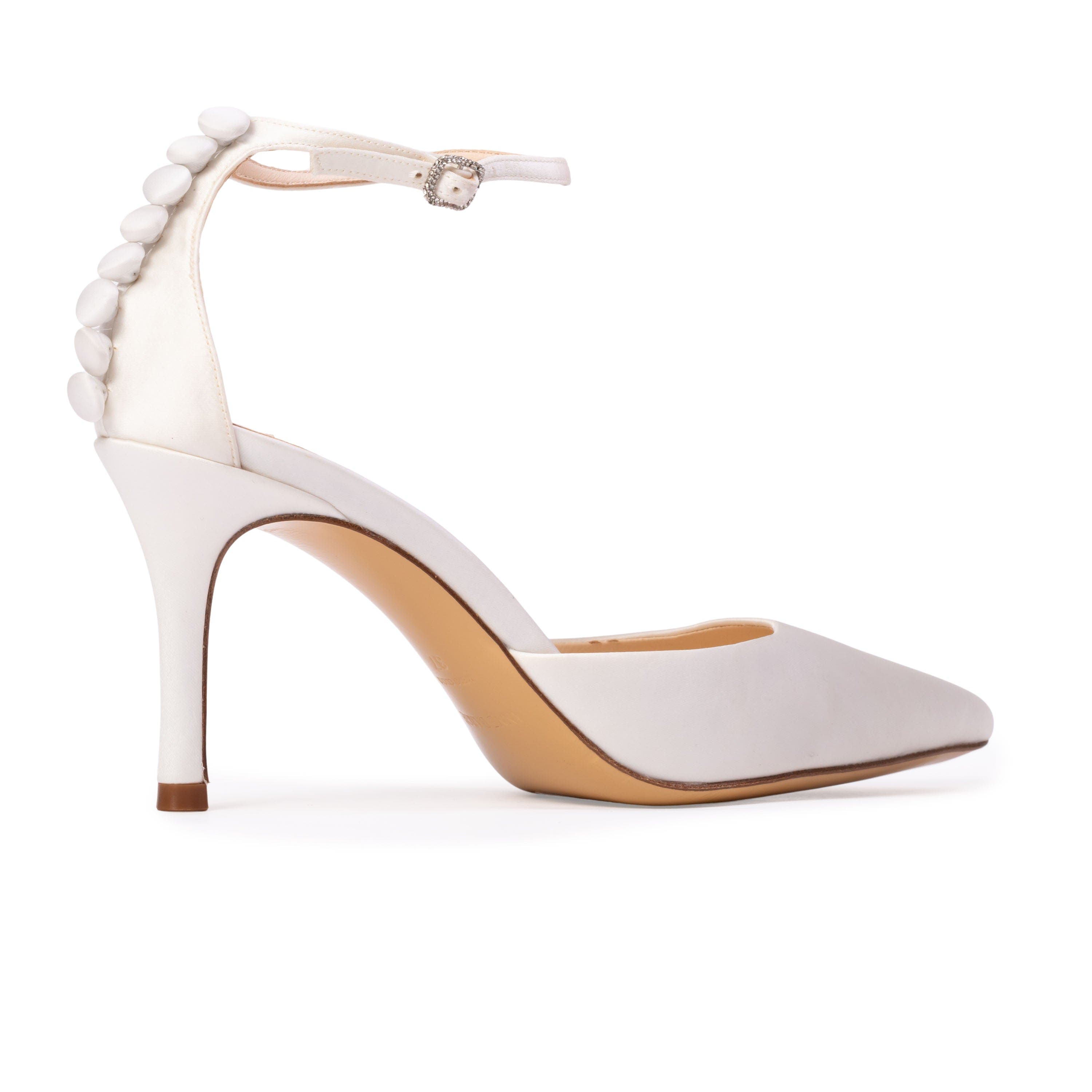 Anne Barge Grace Pump, Alternate, color, White Satin