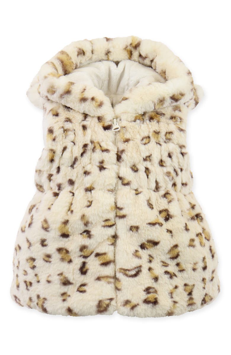 Widgeon Ruched Faux Fur Vest, Alternate, color,