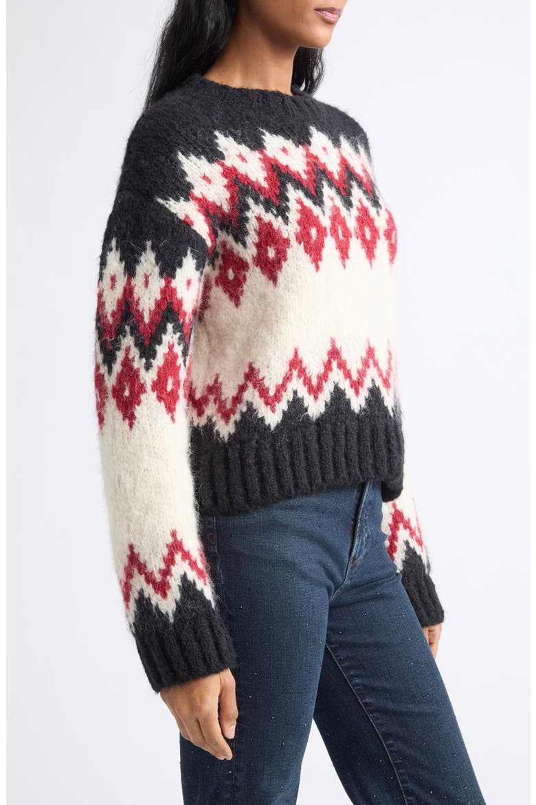 Jessalyn Fair Isle Sweater, Alternate, color, DOVE MULTI
