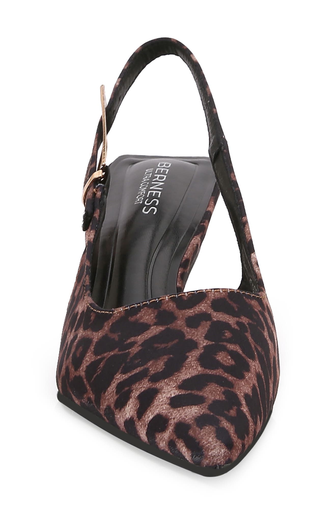 Cassandra Kitten Heel Slingback Pump, Alternate, color, LEOPARD