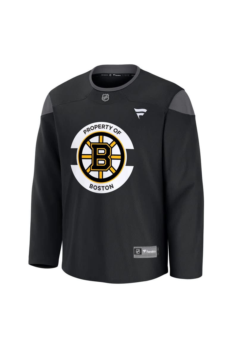 Men's Fanatics Black Boston Bruins Team Practice Jersey, Alternate, color, Black
