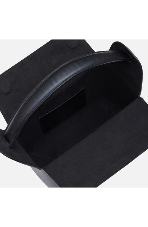 We-ar4 The Pastry Box 20 Leather Top Handle Bag In Black