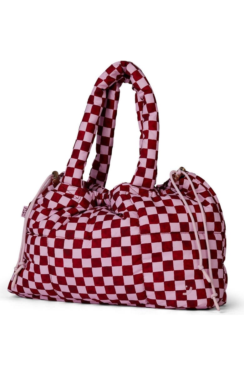 The Somewhere Co Crimson Haze Marshmallow Midi Tote Bag, Alternate, color, Crimson Haze