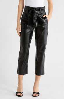 Tart Kimiko Tie Waist Faux Leather Pants