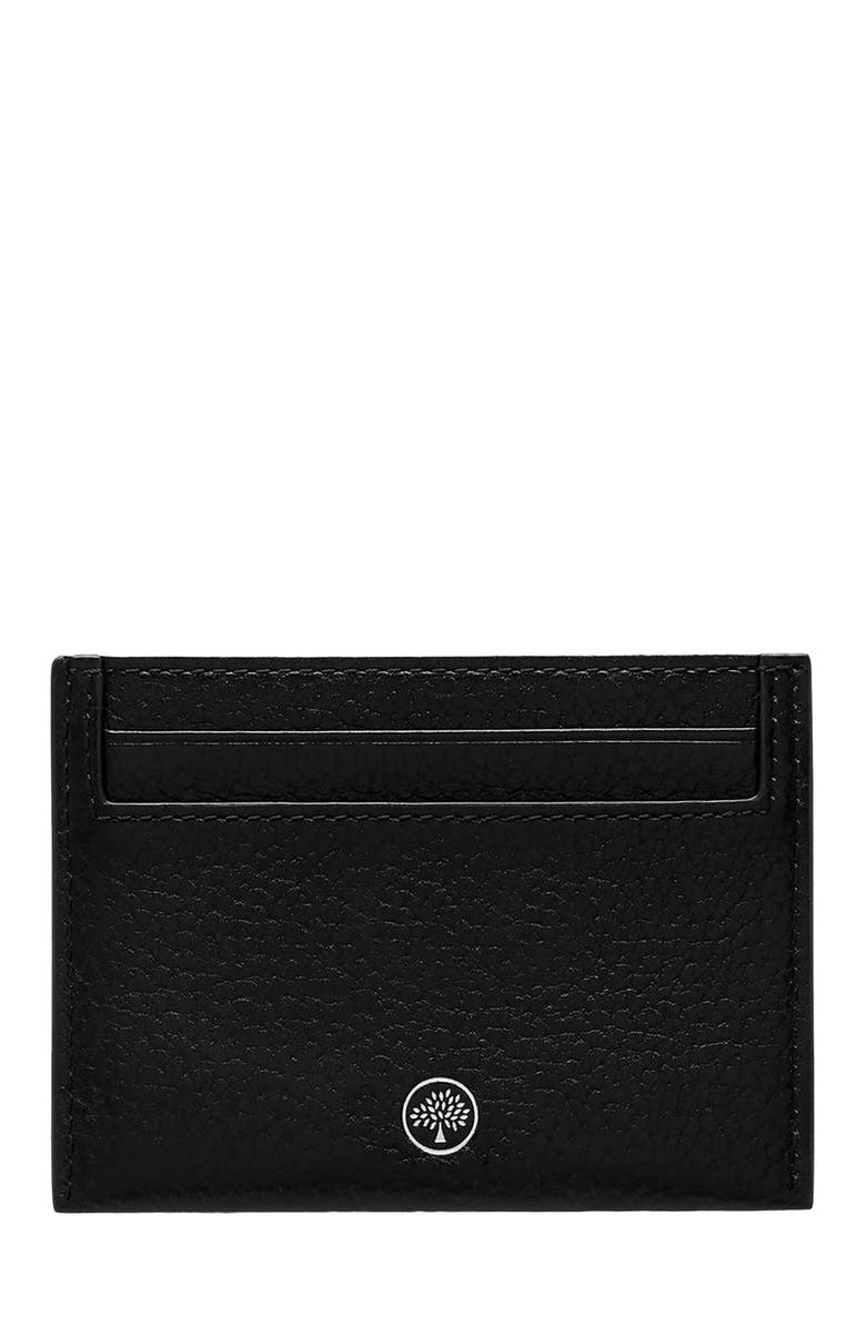 Mulberry Leather Card Case, Alternate, color, Black