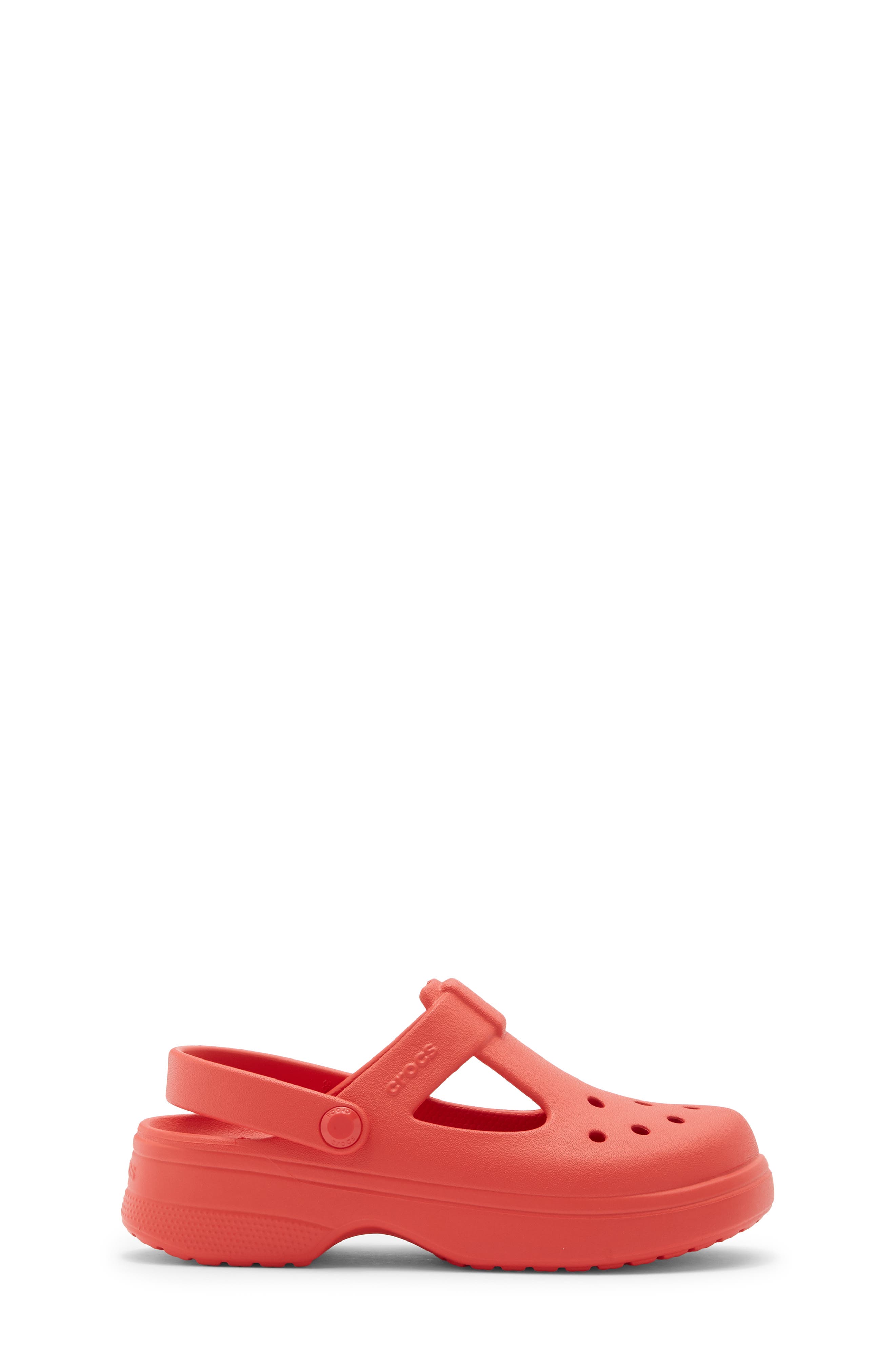 CROCS Kids' Classic Mary Jane Clog, Alternate, color, Cherry Red