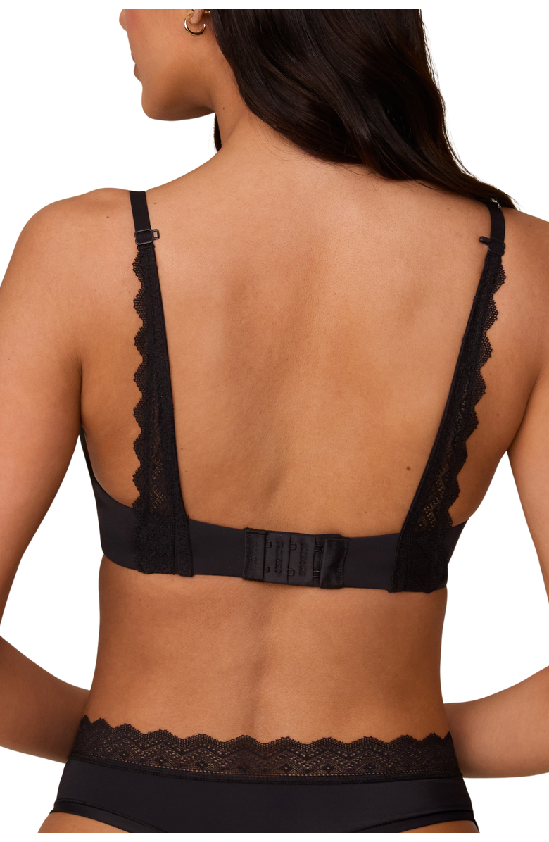 Harper Wilde Base Lace T-Shirt Bra, Alternate, color, Black