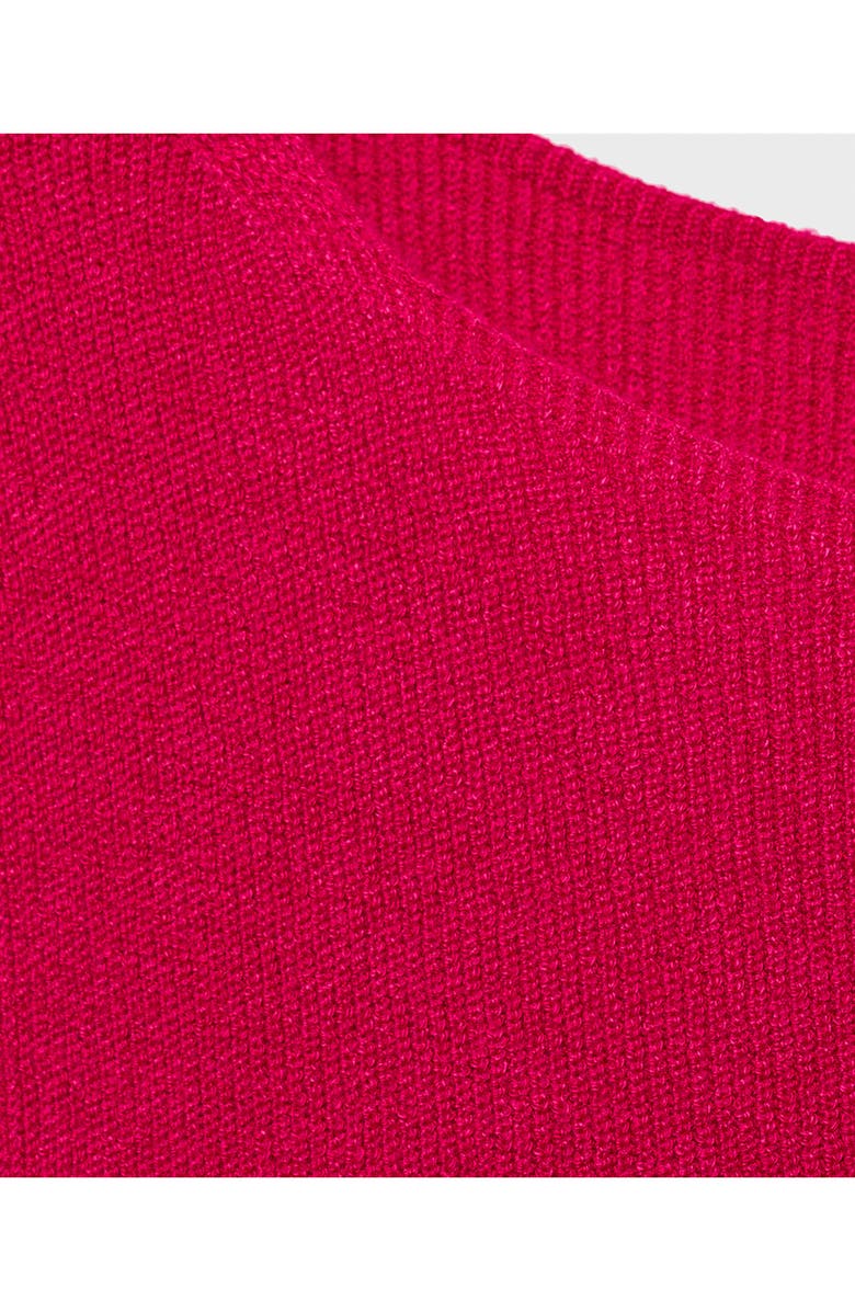 MANGO Fine Rib Sweater Tank, Alternate, color, Fuchsia