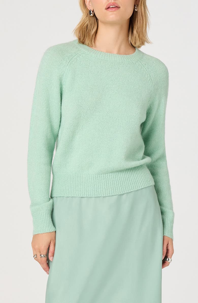 ASTR the Label Brigett Crewneck Sweater, Main, color, Mint