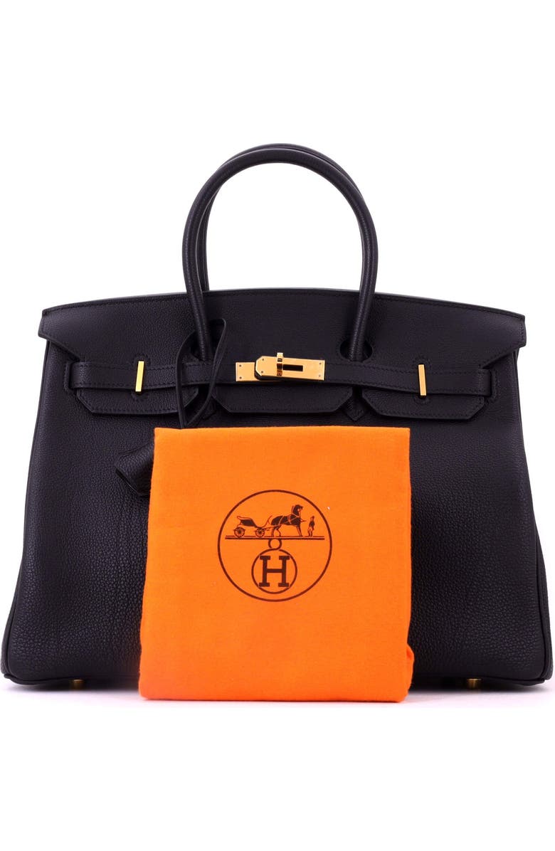 Pre-Owned Hermes Birkin Handbag Black Togo with Gold Hardware 35, Alternate, color, Noir