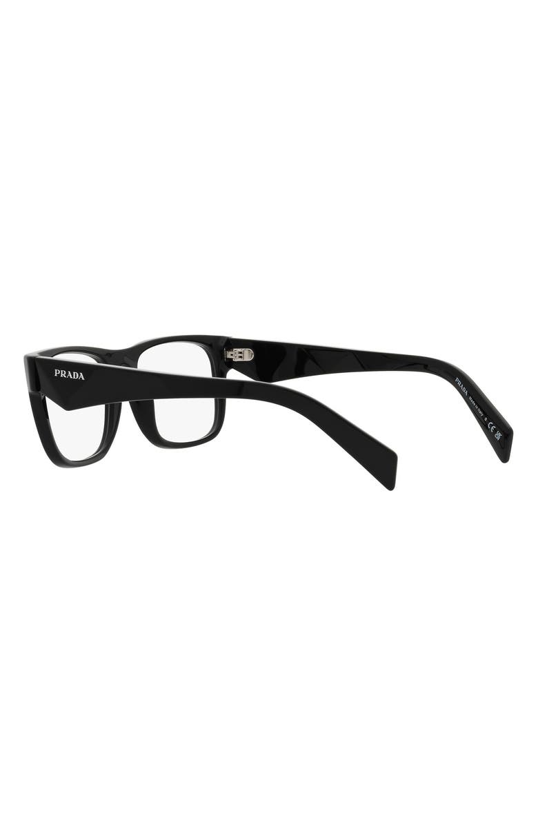 Prada 55mm Square Optical Glasses, Alternate, color,