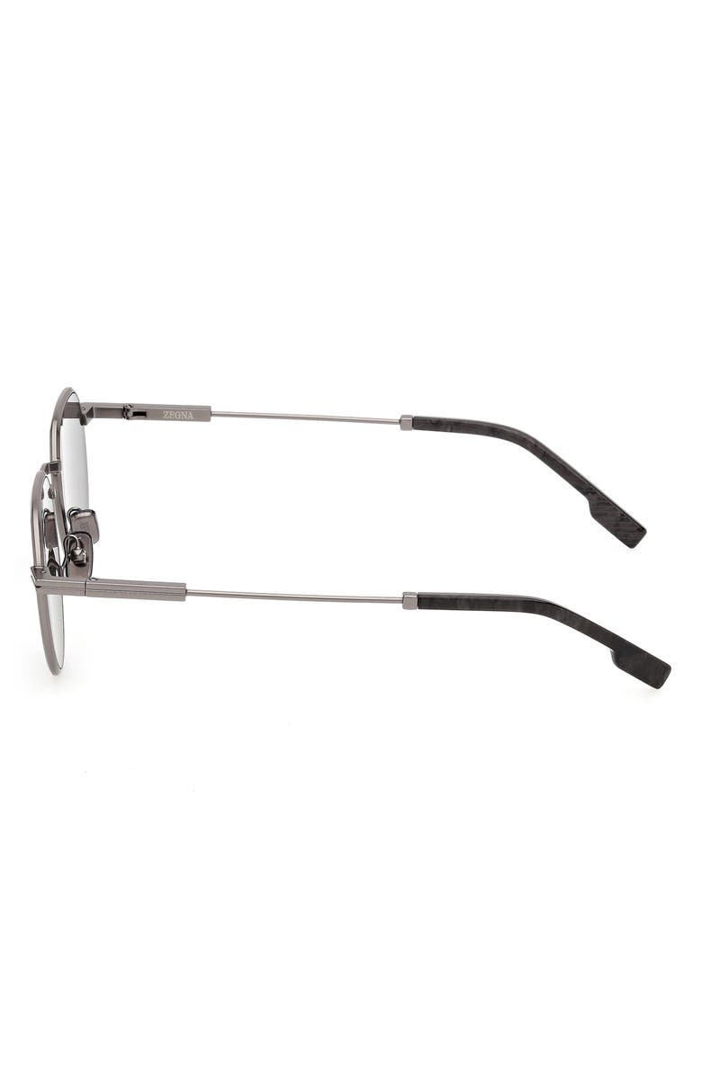 ZEGNA 54mm Round Sunglasses, Alternate, color, 