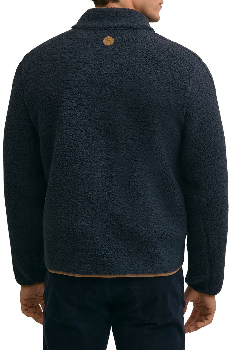 Teddy Fleece Full Zip Jacket, Alternate, color, NAVY HEATHER