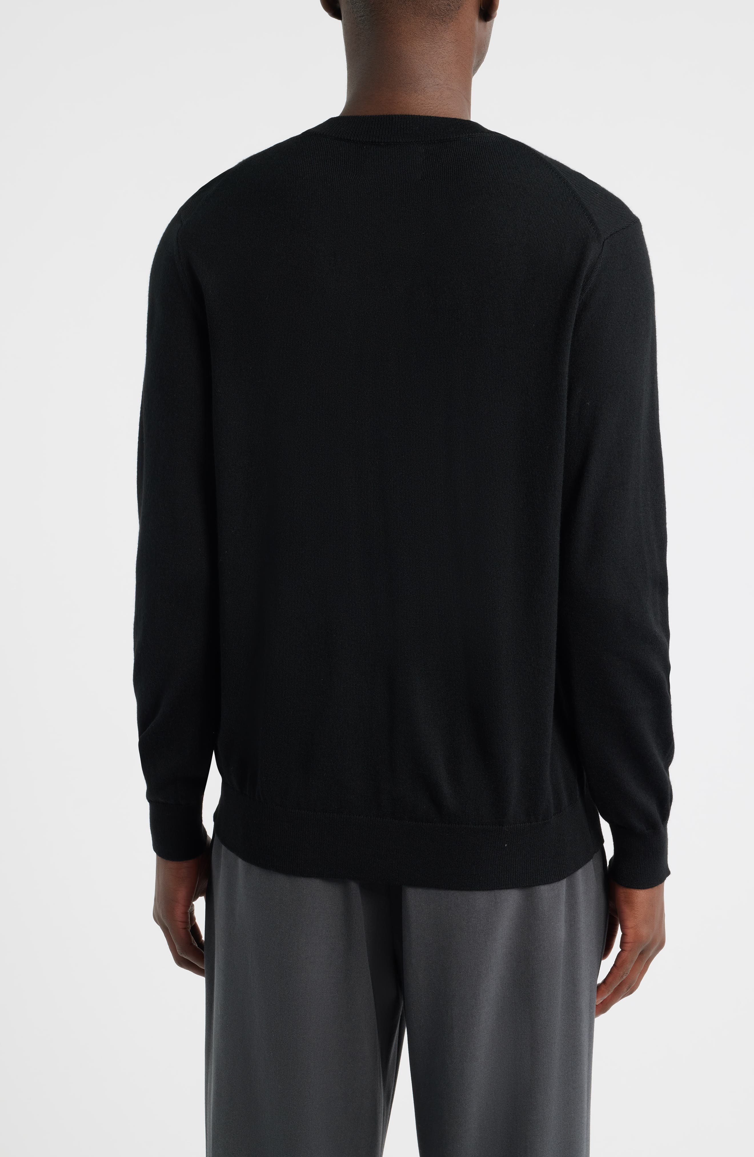 Serge 6584 Wool Blend V-Neck Sweater - image 2
