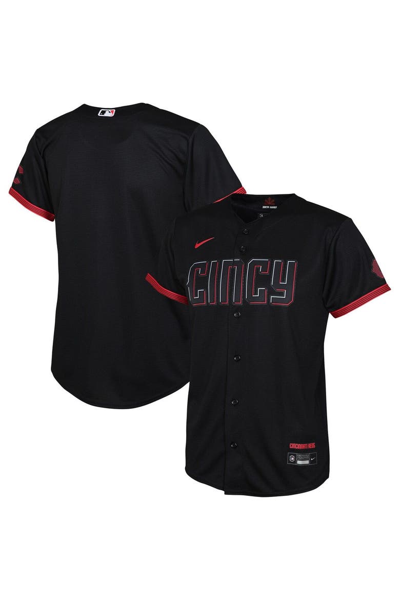 Toddler Nike  Black Cincinnati Reds City Connect Replica Jersey, Main, color, Black