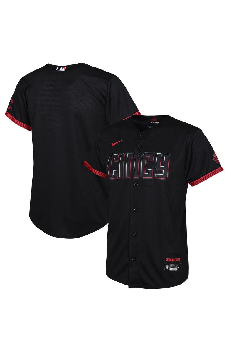 Nike Toddler Nike  Black Cincinnati Reds City Connect Replica Jersey, Main, color, 