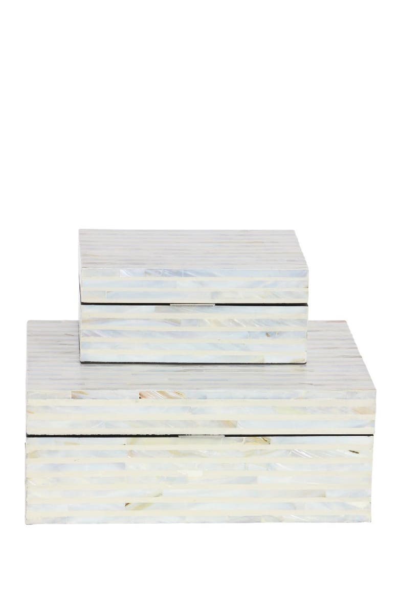 White Coastal Box - Set of 2, Alternate, color, WHITE