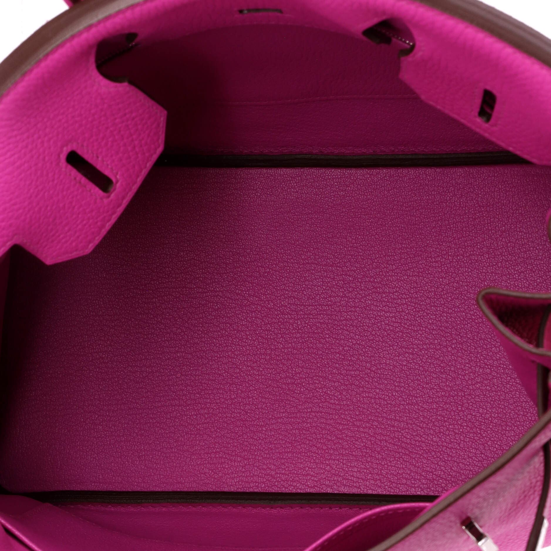 Pre-Owned Hermes Birkin Handbag Pink Clemence with Palladium Hardware 30, Alternate, color, Magnolia