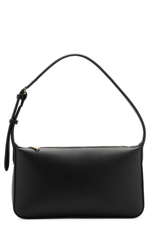 Faux Leather Shoulder Bag